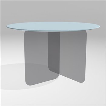 Mesa fija redonda Air Soft cristal Lago