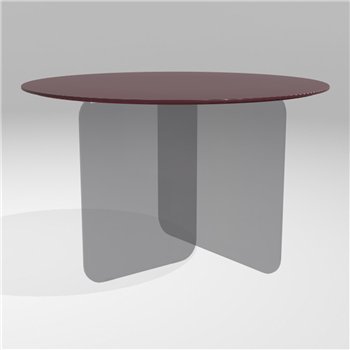 Mesa fija redonda Air Soft cristal Lago