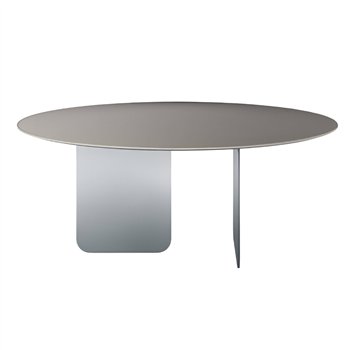 Mesa fija redonda Air Soft cristal Lago