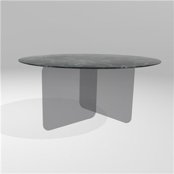 Mesa fija redonda Air Soft XGlass Lago