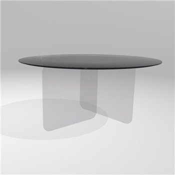 Mesa fija redonda Air Soft XGlass Lago