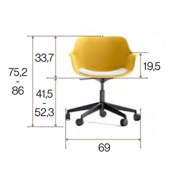 Sillón Abril base 5 radios esPattio
