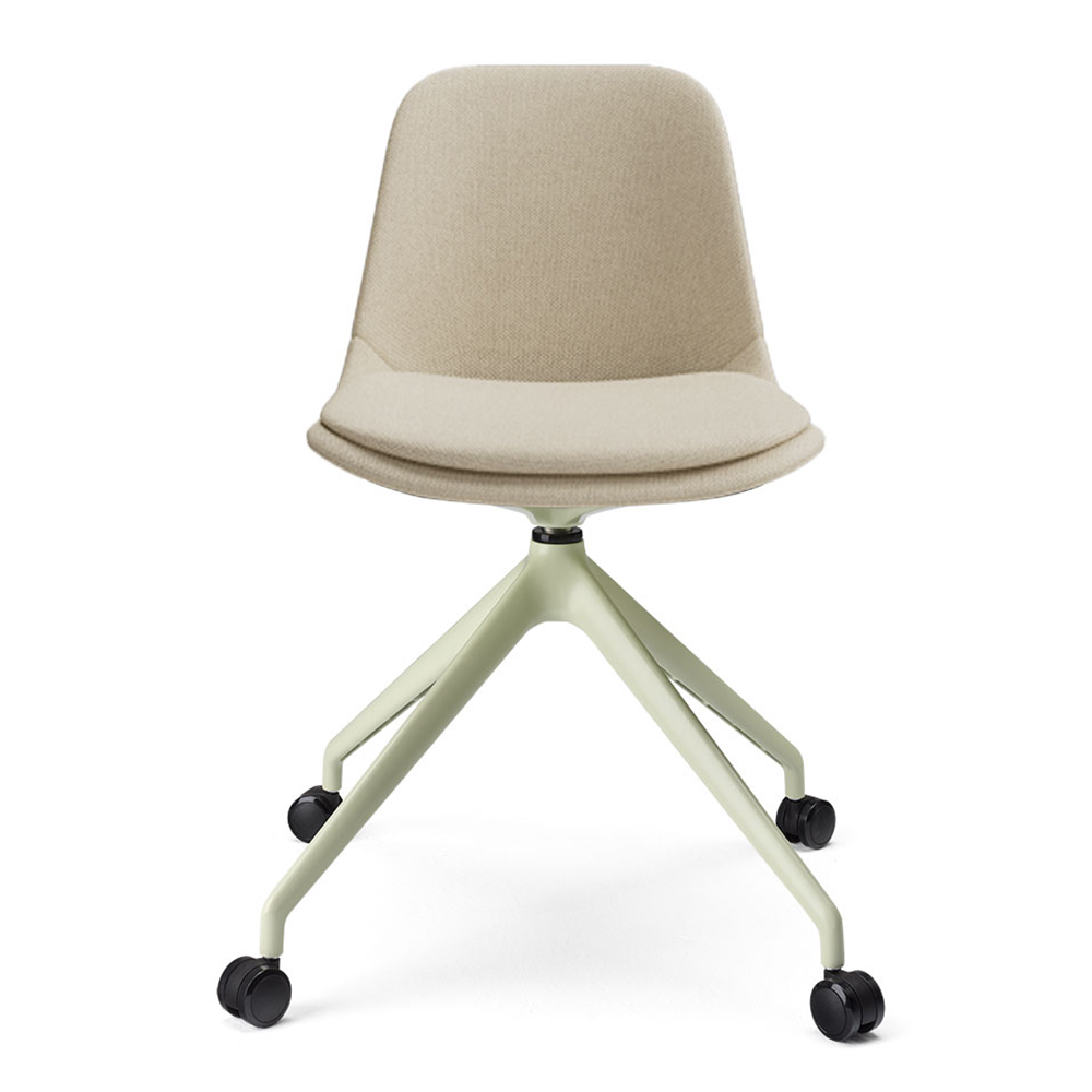 Silla Abril tapizada base piramidal aluminio esPattio