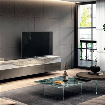 Mesa centro rectangular Air XGlass Lago
