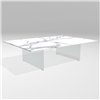 Mesa centro rectangular Air XGlass Lago
