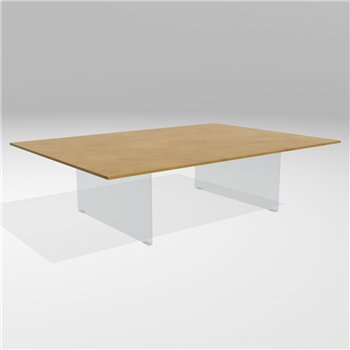 Mesa centro rectangular Air XGlass Lago