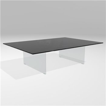 Mesa centro rectangular Air XGlass Lago