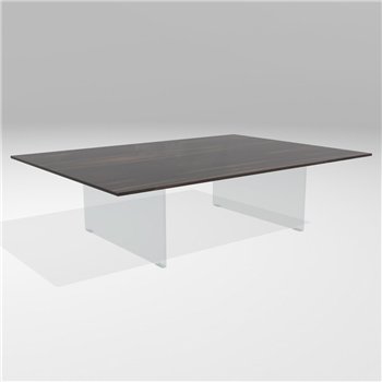 Mesa centro rectangular Air XGlass Lago