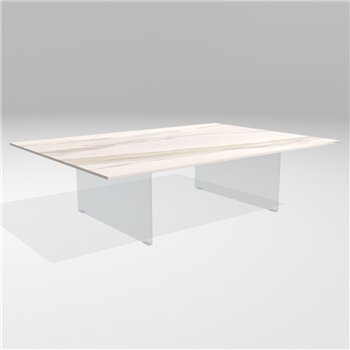 Mesa centro rectangular Air XGlass Lago