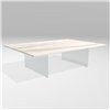 Mesa centro rectangular Air XGlass Lago