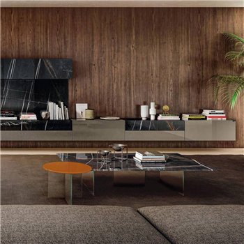 Mesa centro rectangular Air XGlass Lago