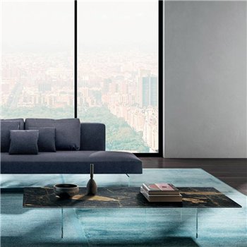 Mesa centro rectangular Air XGlass Lago