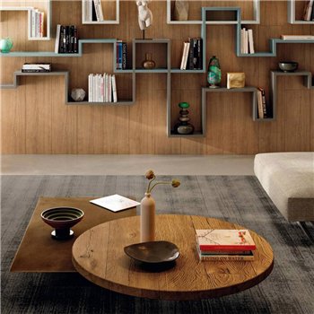 Mesa centro rectangular Air XGlass Lago