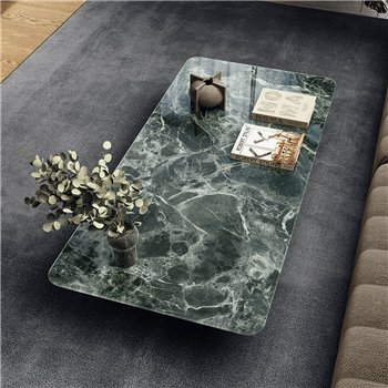 Mesa centro rectangular Air Soft XGlass Lago