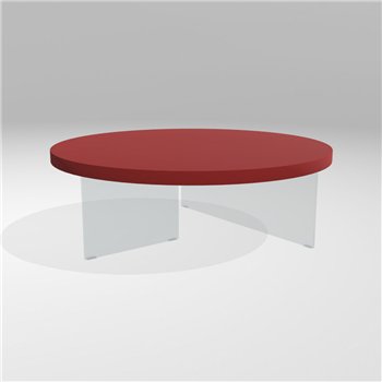 Mesa centro redonda Air lacado Lago