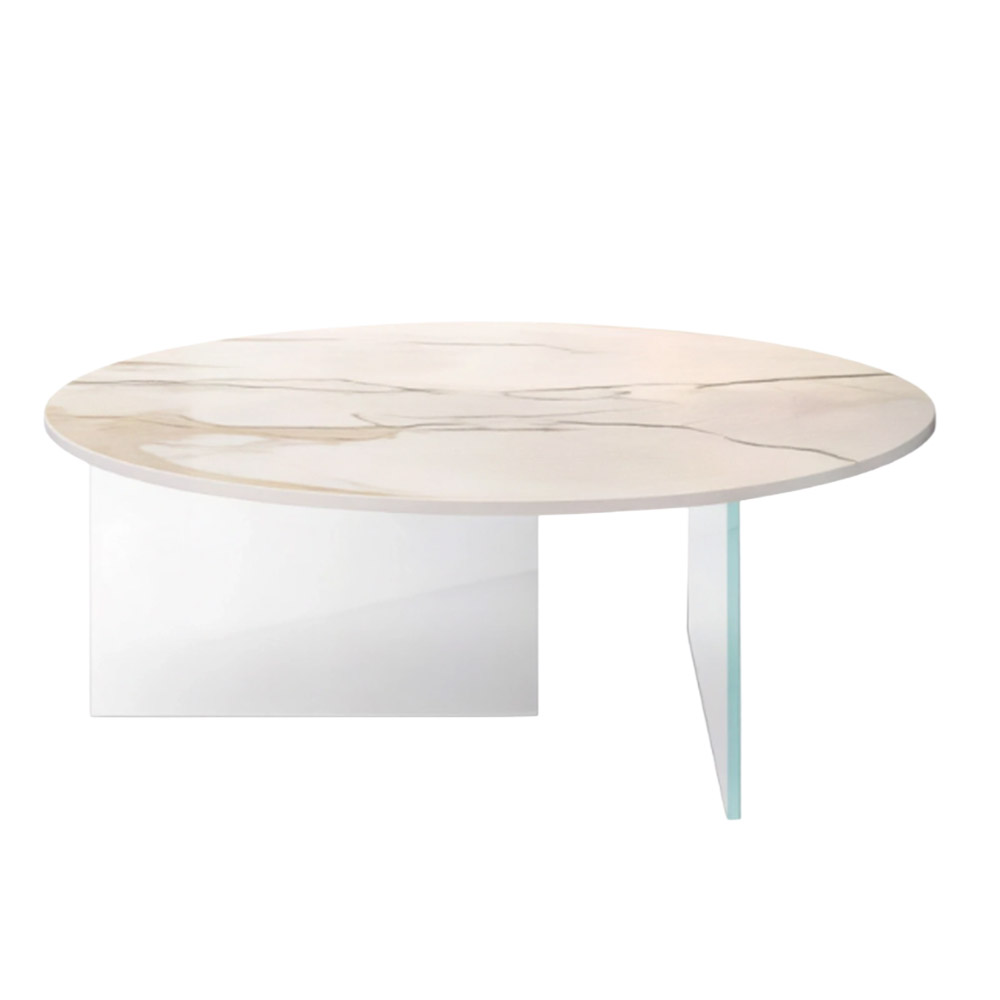 Mesa centro redonda Air XGlass Lago
