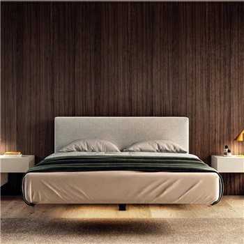 Cama matrimonial Fluttua con respaldo Lago