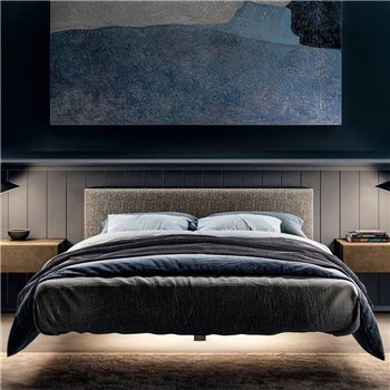 Cama matrimonial Fluttua con respaldo Lago
