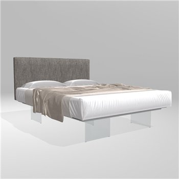 Cama matrimonial Air tapizado Lago