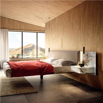 Mesita de noche Materia XGlass Lago