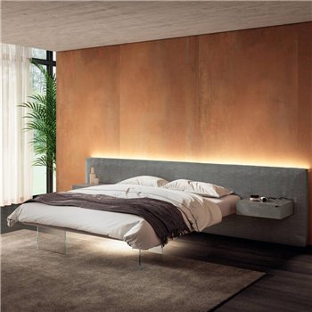 Mesita de noche Materia XGlass Lago