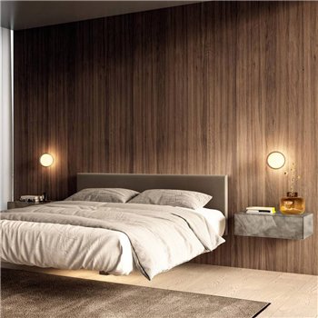 Mesita de noche Materia XGlass Lago