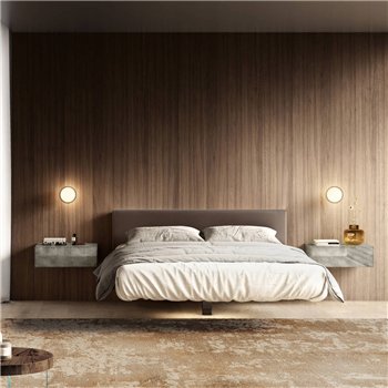 Mesita de noche Materia XGlass Lago