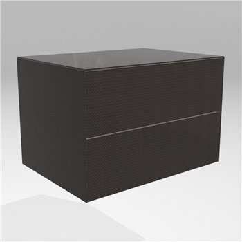 Mesita de noche Materia doble XGlass Lago