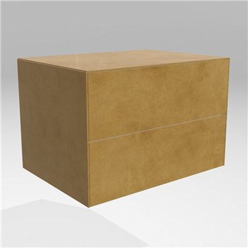 Mesita de noche Materia doble XGlass Lago