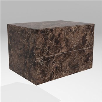 Mesita de noche Materia doble XGlass Lago