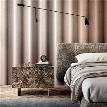 Mesita de noche Materia acero XGlass Lago