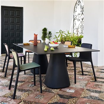 Mesa Baelo doble rectangular HPL/Fénix esPattio