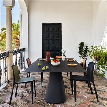 Mesa Baelo doble rectangular HPL/Fénix esPattio