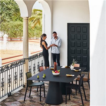 Mesa Baelo doble rectangular HPL/Fénix esPattio