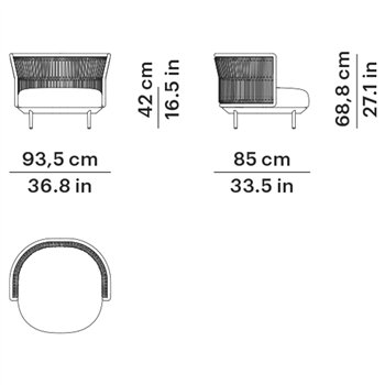 Sillón Amba Woven Point