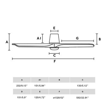 Ventilador Heywood Tub L luz Faro Barcelona