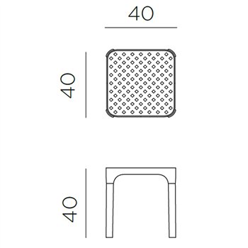 Mesa auxiliar Net 40 Nardi