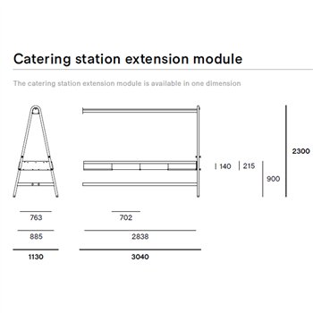 Mesa AMAi Catering Station Extremis