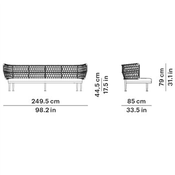 Sofá 3 plazas Curio Point