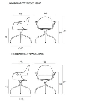 Silla Showtime Swivel BD Barcelona