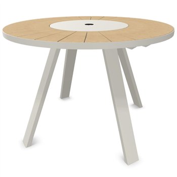 Acero Blanco+Madera Iroko