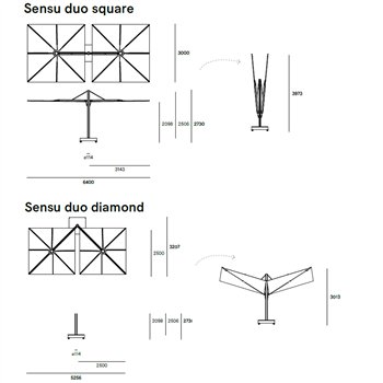Parasol Sensu Duo & Quattro Extremis