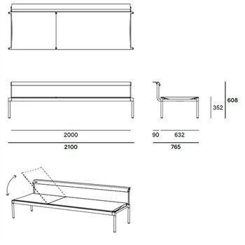 Sofá tumbona Sol+Luna Extremis