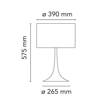 Lámpara mesa Spun Light T Flos