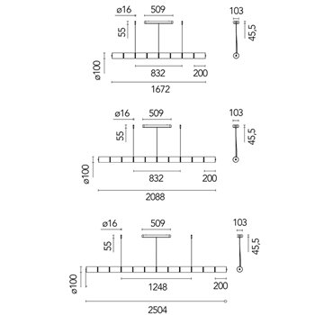 Lámpara suspensión Luce Cilindrica Flos
