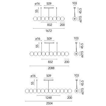 Lámpara suspensión Luce Sferica Flos