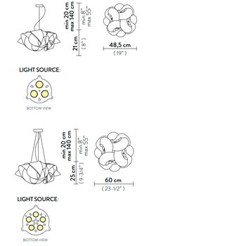 Lámpara suspensión Fabula Slamp