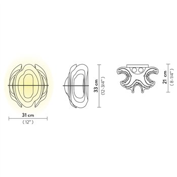 Aplique Fiordlys Slamp