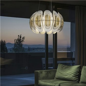 Lámpara suspensión Fiordlys redonda Slamp