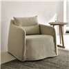 Sillón Weave: Tela Bone